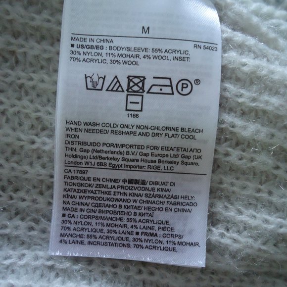 Banana Republic Sweater M Crew Fringe - Picture 7 of 7